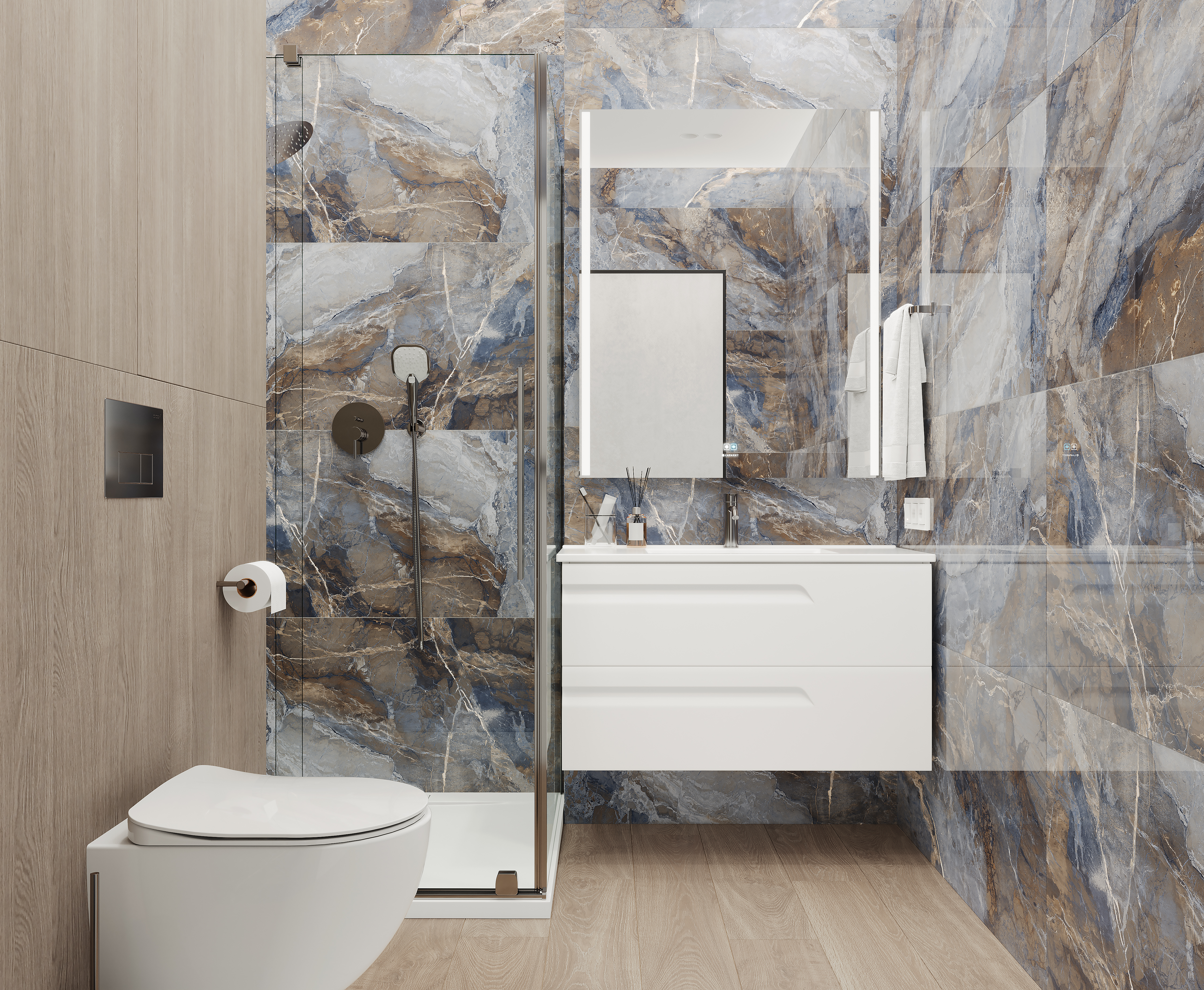 Изображение товара Керамогранит Ceradim Ocean Elfish 60X120 см 1,44 м² для внутренних помещений