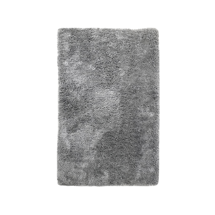 Изображение товара Коврик для ванной комнаты поликоттон 60x100 см FLUFFY серебристый