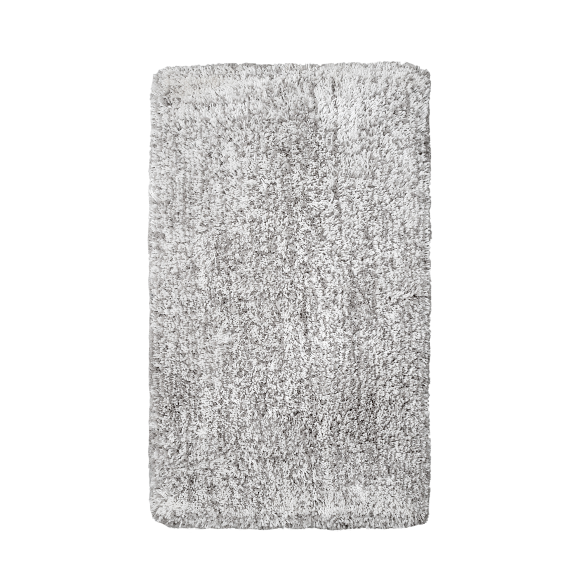 Изображение товара Коврик для ванной комнаты поликоттон 60*100 см FLUFFY серо-белый