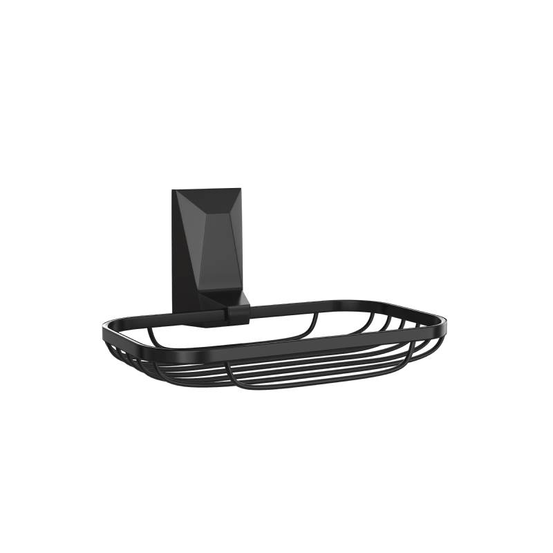 Изображение товара Мыльница решётка для ванной ICE KLEBER черная нержавеющая сталь настенная