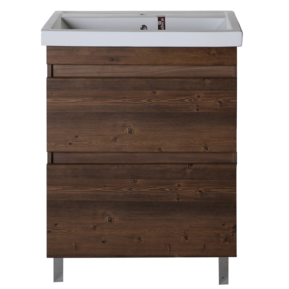 Изображение товара Тумба напольная Коста 60 с выдвижными дверцами светлый орех