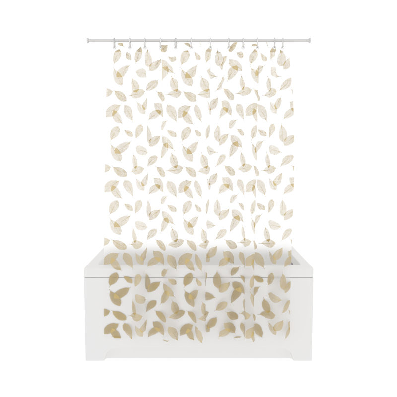 Изображение товара Шторка для ванной комнаты PEVA "BOTANICA GOLD" 200*180 FORA