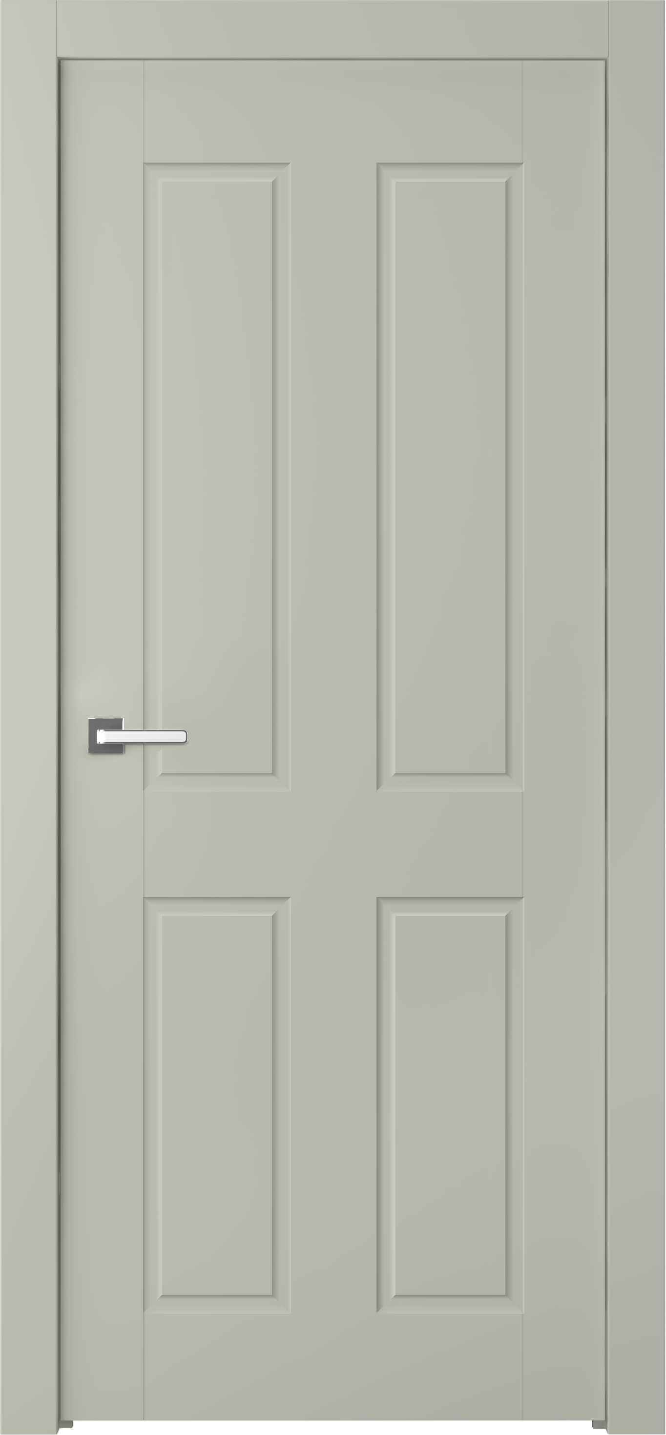Изображение товара Межкомнатная дверь Belwooddoors "Квадро-2" эмаль, 80x200, серый цвет, глухая
