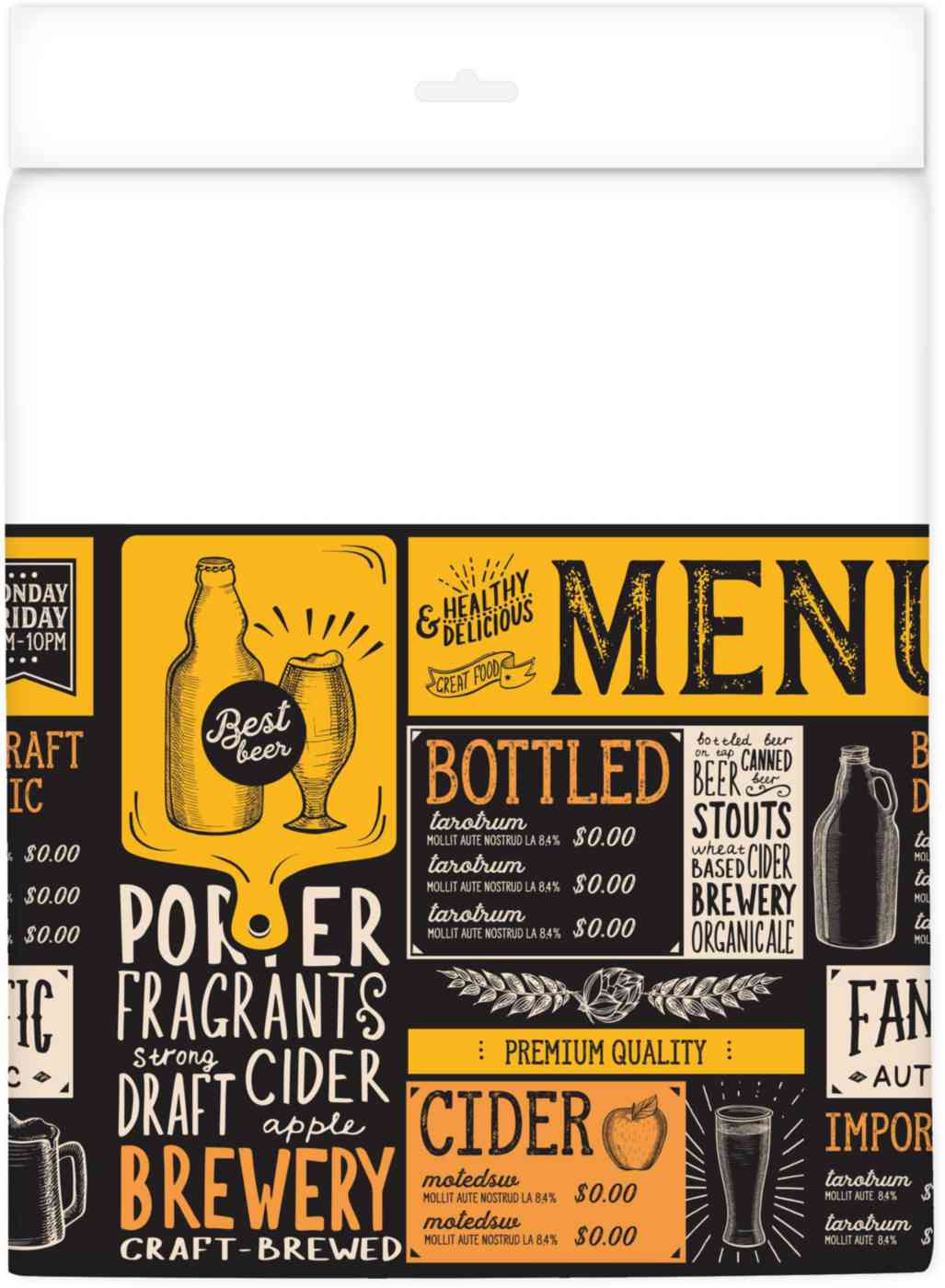 Изображение товара Полиэтиленовая скатерть 120х180 Многоцветная для мероприятий