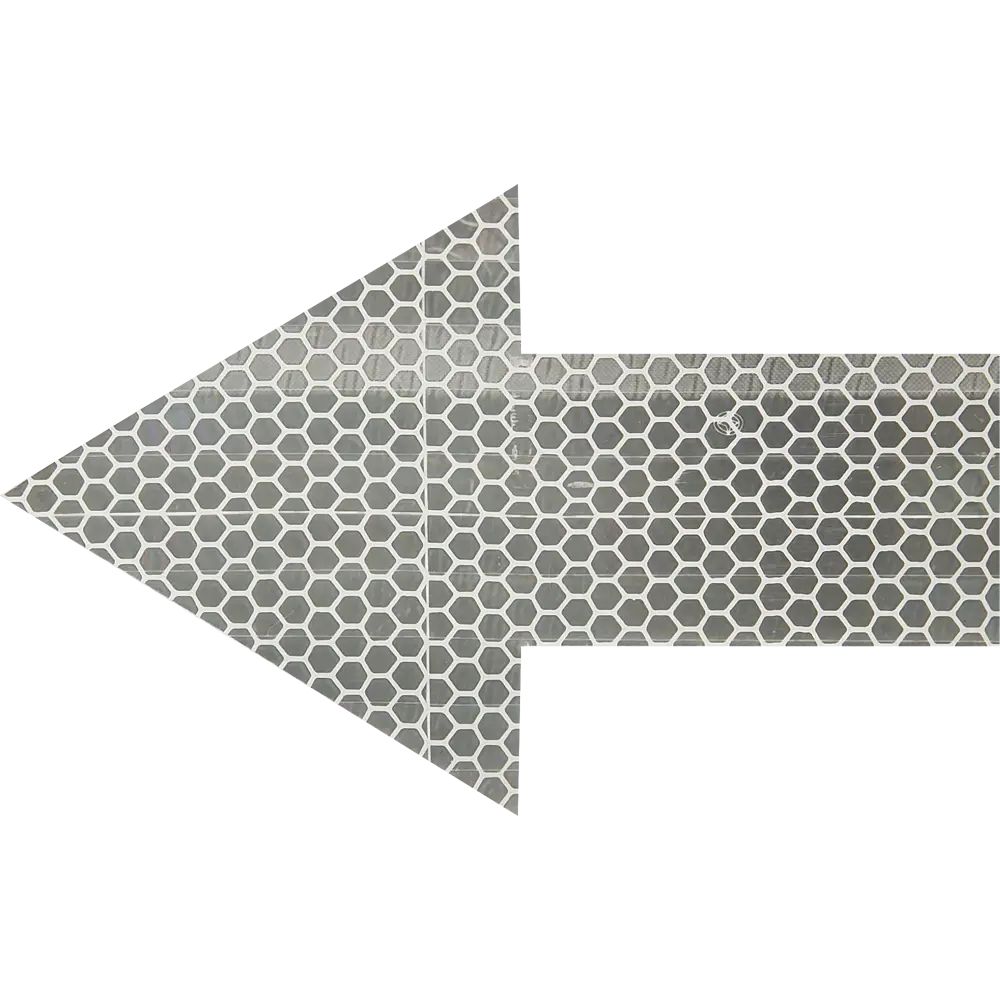 Изображение товара Катафот дорожный HITERS клеевая стрелка белый 50х140х90 мм