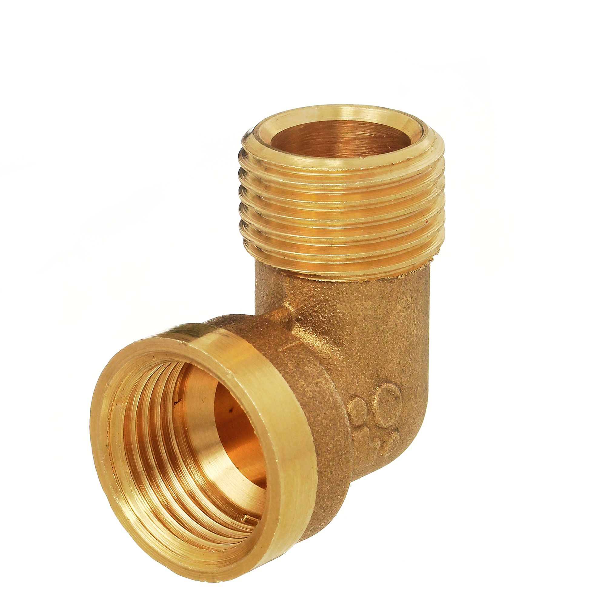 Изображение товара Угольник БАЗ 1/2-дюйм латунный трубопроводный фитинг