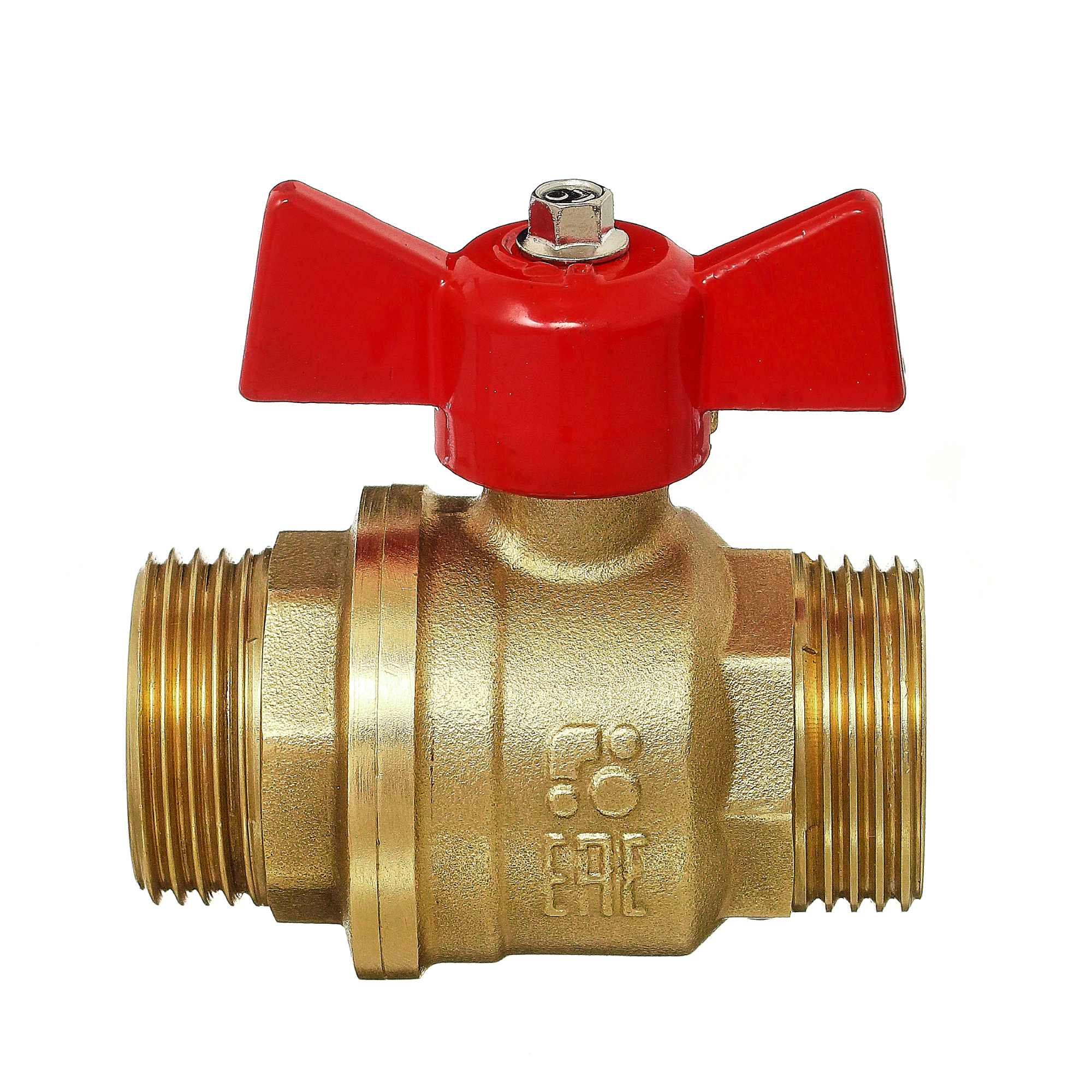 Изображение товара Кран шаровой БАЗ Standart 11Б27п1 бабочка 1/2"-1/2" нар.-нар. DN15 PN40
