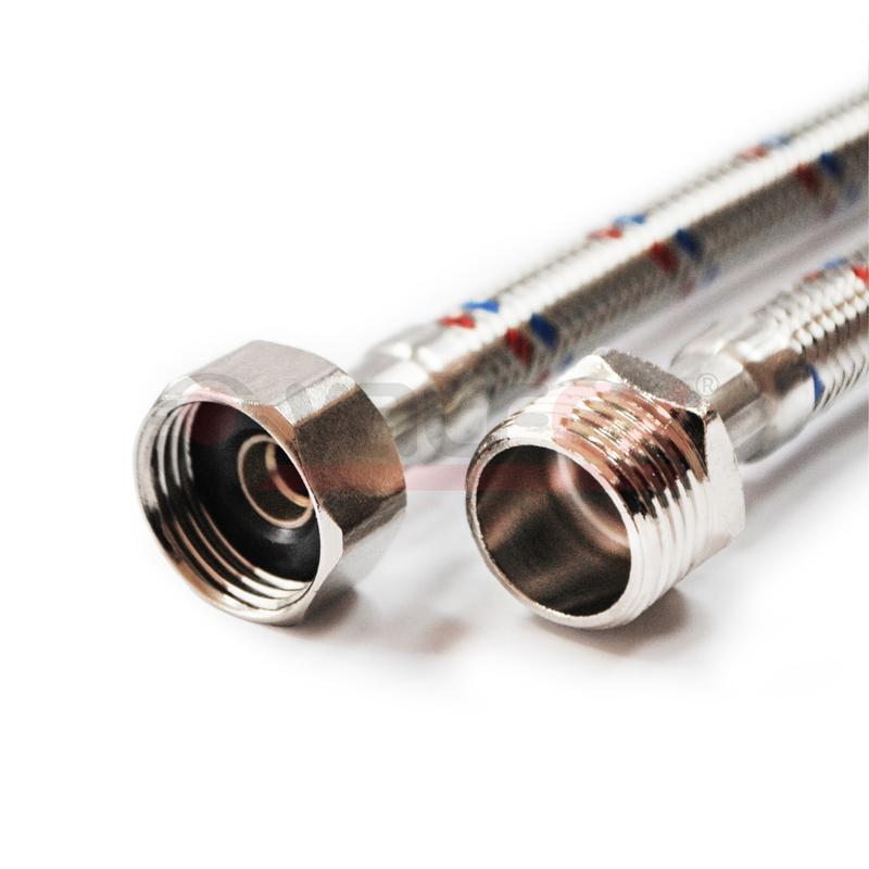 Изображение товара Подводка гибкая VALFEX 1/2 дюйм, длина 400 см, нержавеющая сталь