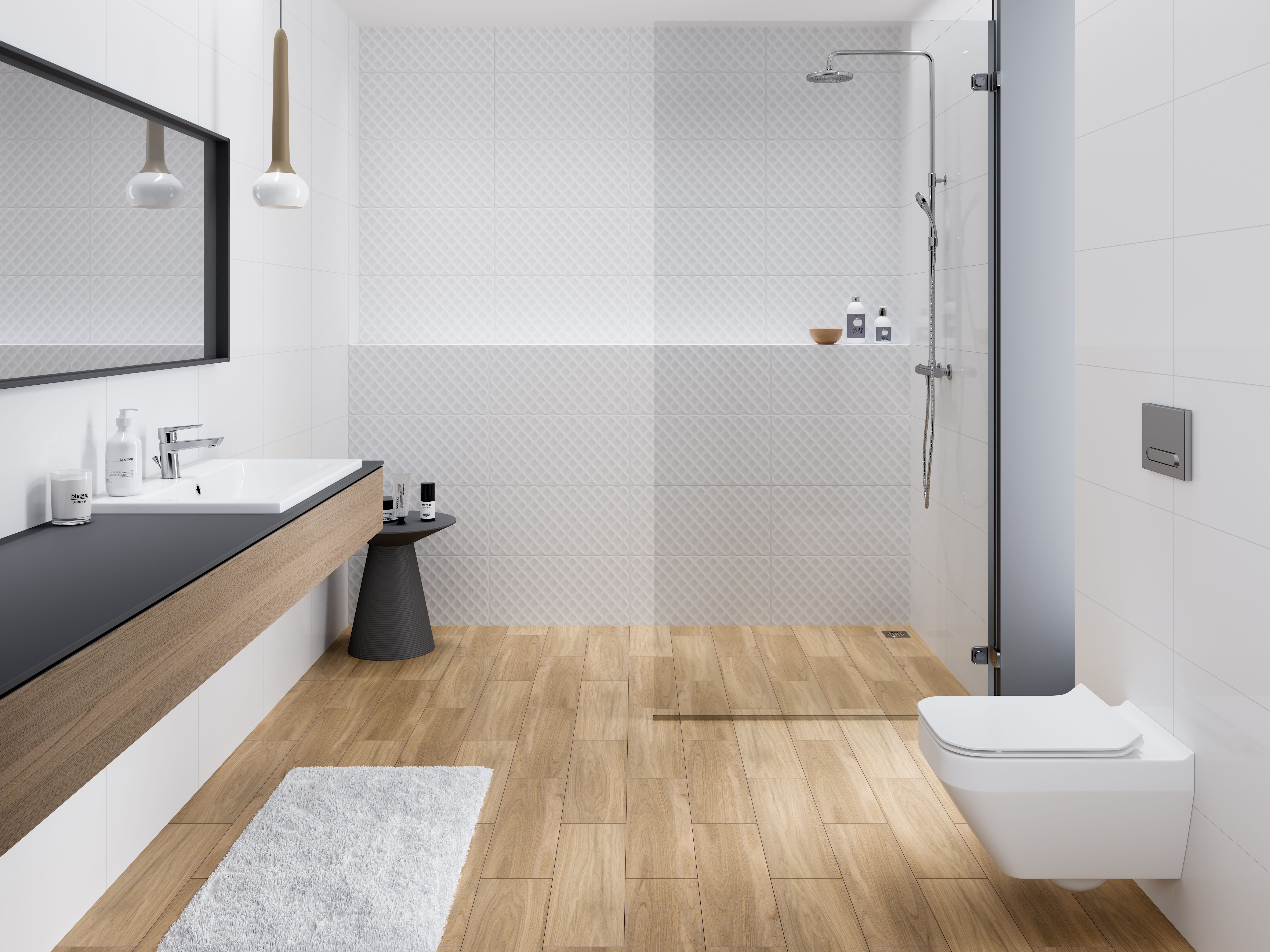 Изображение товара Плитка Cersanit Deco белый 29,8X59,8 см 1,425 м² для ванной