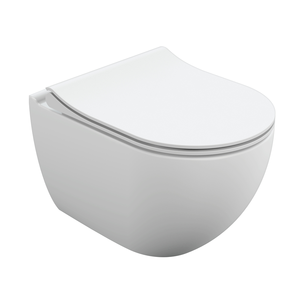Изображение товара Подвесной унитаз BRASKO SMART Clean On DPL EO slim LP низкий расход воды