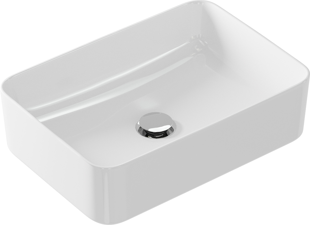 Изображение товара Раковина Cersanit CREA 50 RECTANGULAR накладная 50x34.5 белая