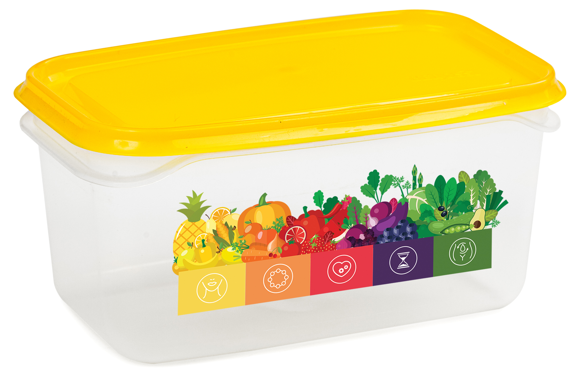 Изображение товара Контейнер Vitaline 0,5 л желтый многоразовый пластик