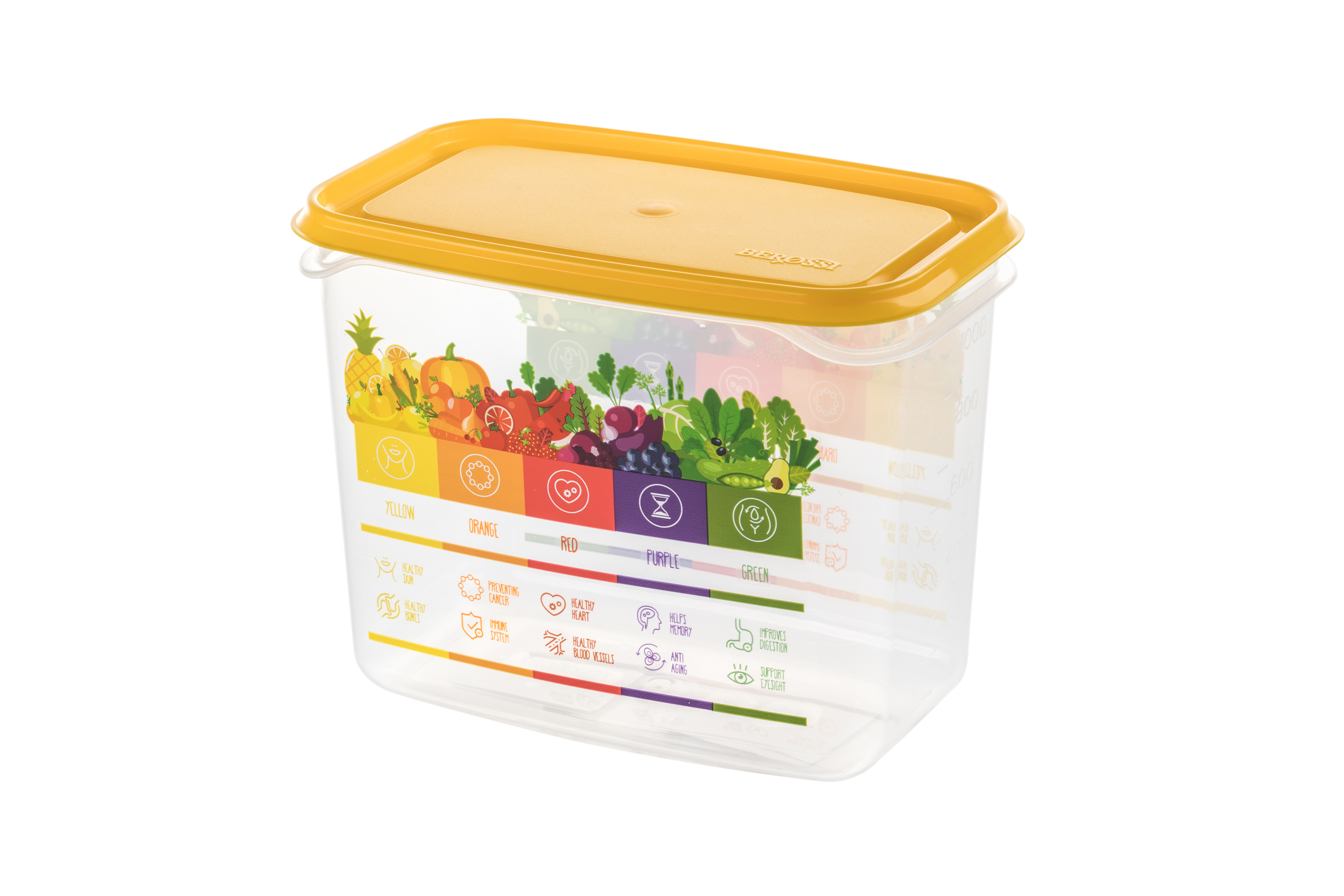 Изображение товара Контейнер Vitaline 1 л желтый пластиковый многоразовый