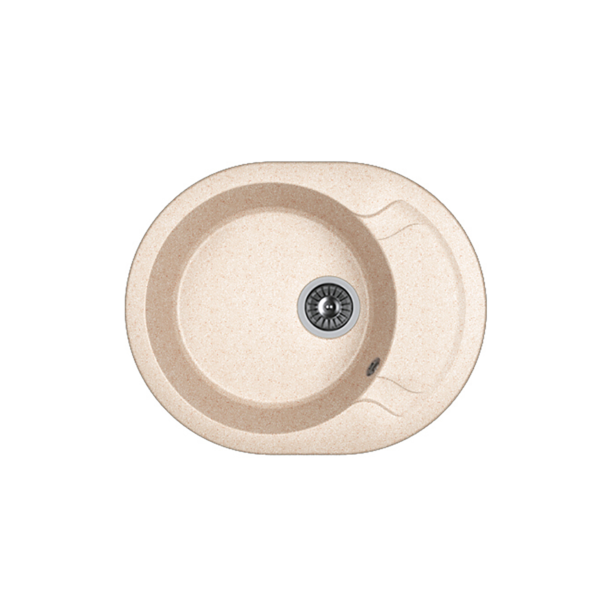 Изображение товара Мойка кухонная Bamboo Медея 580 латте накладная искусственный мрамор