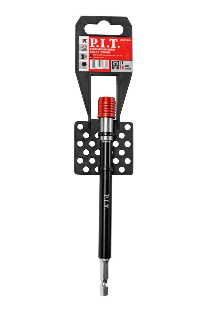 Изображение товара Удлинитель для бит P. I. T. 150 мм ASDR07-QR150 - надежный адаптер переходник