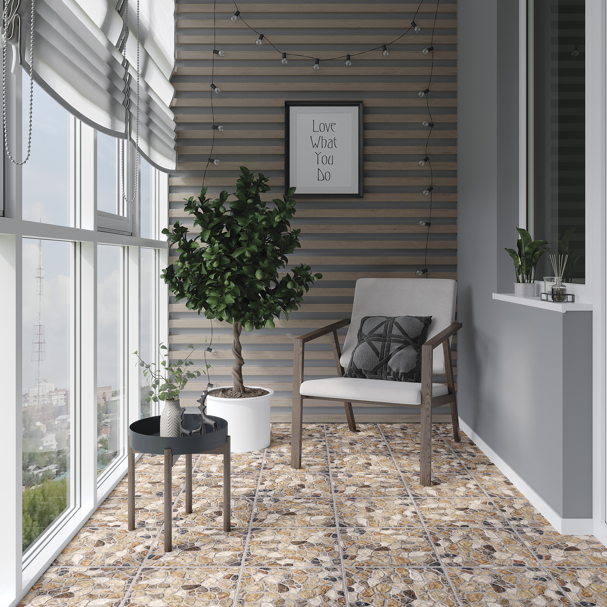 Изображение товара Керамогранит Cersanit Rento бежевый рельеф 29,8X29,8 см 1,154 м², декоративная и практичная плитка