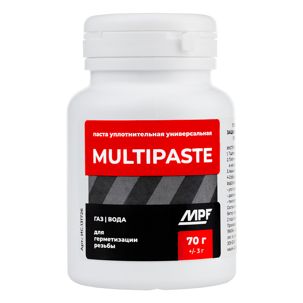 Изображение товара Паста уплотнительная MPF MULTIPASTE универсальная вода, газ, 65-70 г