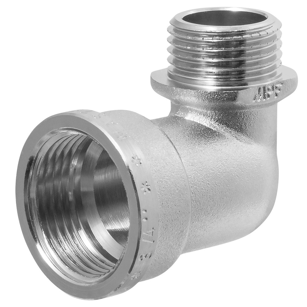 Изображение товара Угольник перех. 3/4" х 1/2" в/н с ограничителем MPF