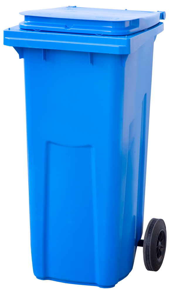 Изображение товара Мусорный контейнер п/э 120л. цв. синий