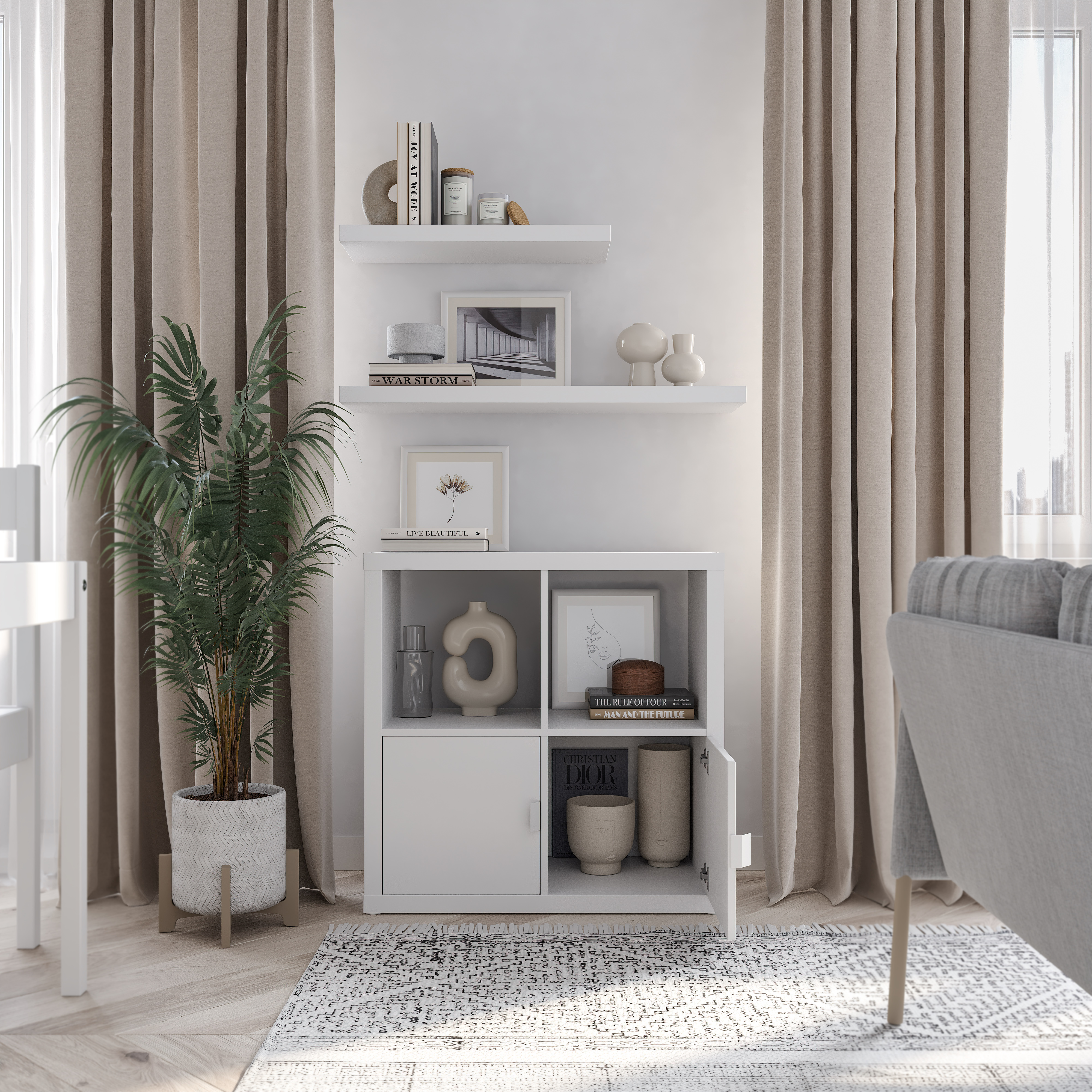 Изображение товара Дверца Шведский Стандарт Фора 4.3 33x33x37 см, белый