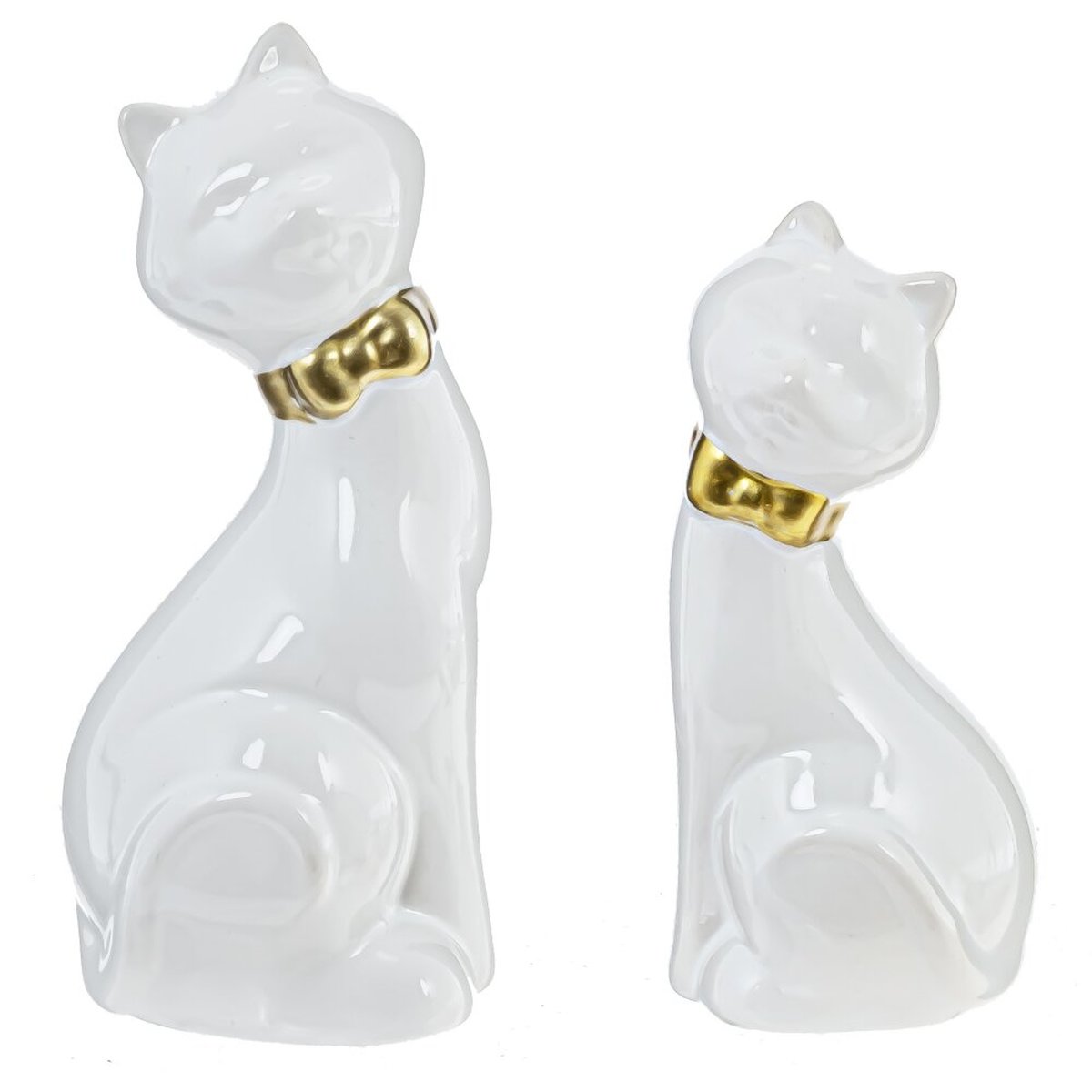 Изображение товара Фигурка декоративная "Кот", набор из 2 штук, фарфор