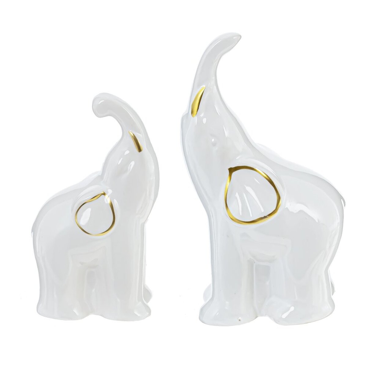 Изображение товара Элегантный набор декоративных фигурок Слон из фарфора