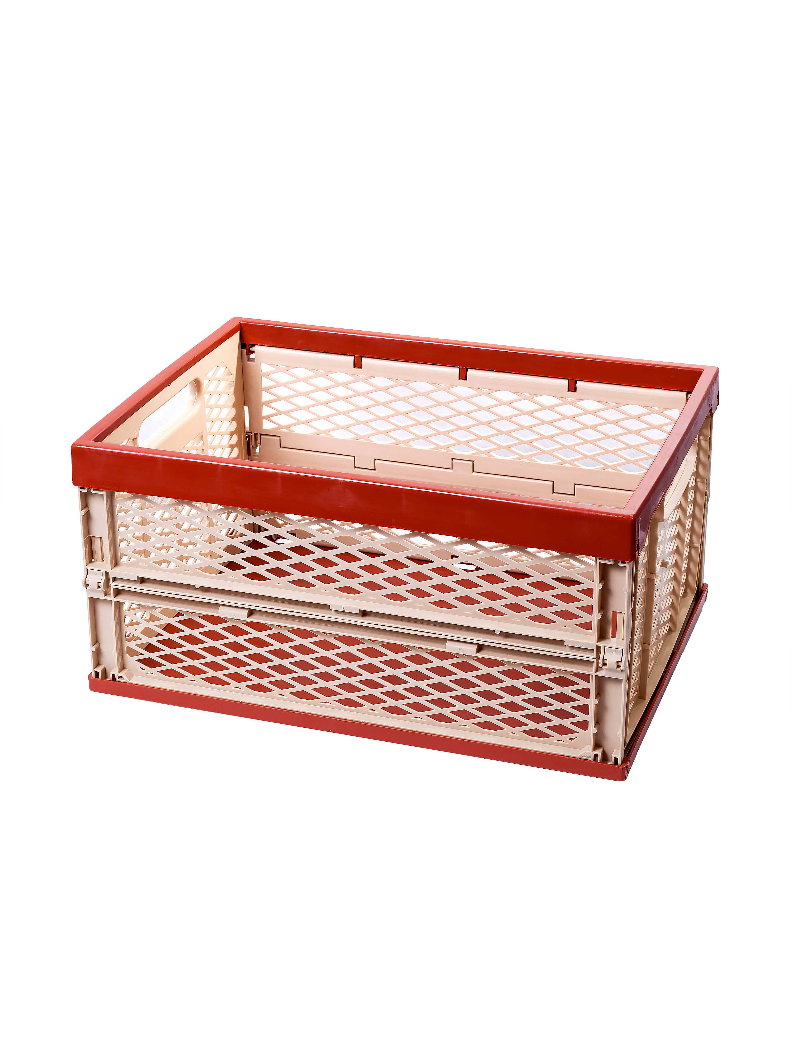 Изображение товара Ящик складной ПЕЛИКАН Шоколад 47x34x23 см, пластиковый, прочный и легкий