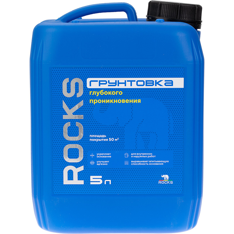 Изображение товара Грунтовка глубокого проникновения Rocks прозрачный 5 л