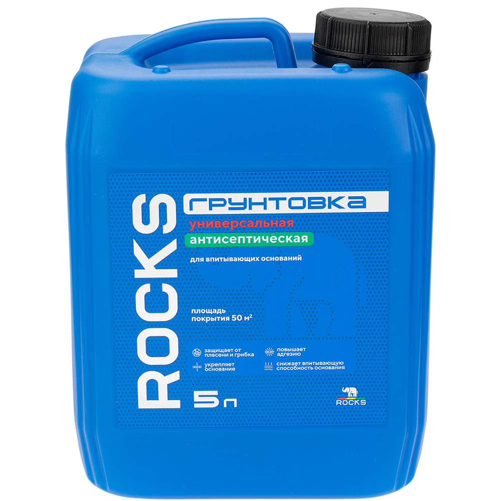 Изображение товара Грунтовка антисептик Rocks прозрачный 5 л