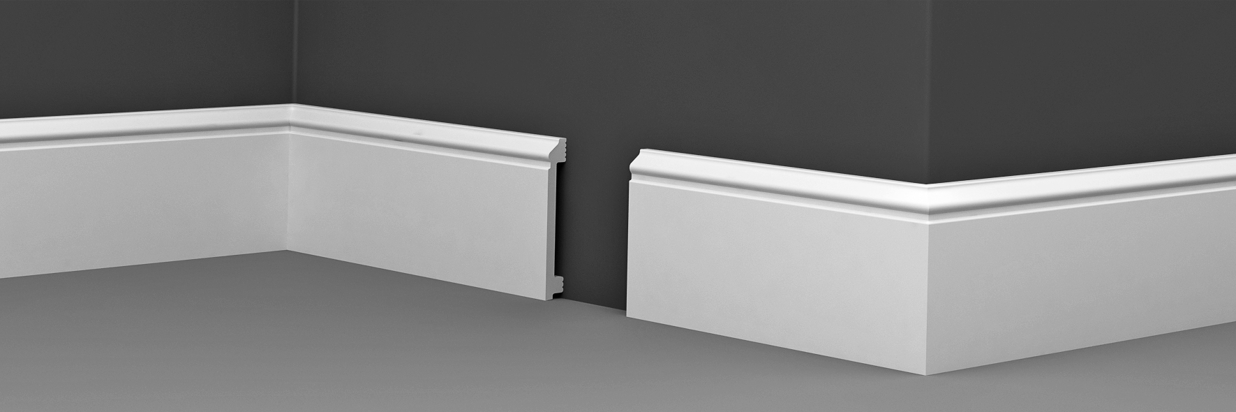 Изображение товара Плинтус напольный XPS POLYMER Н 4 100*15 белый влагостойкий