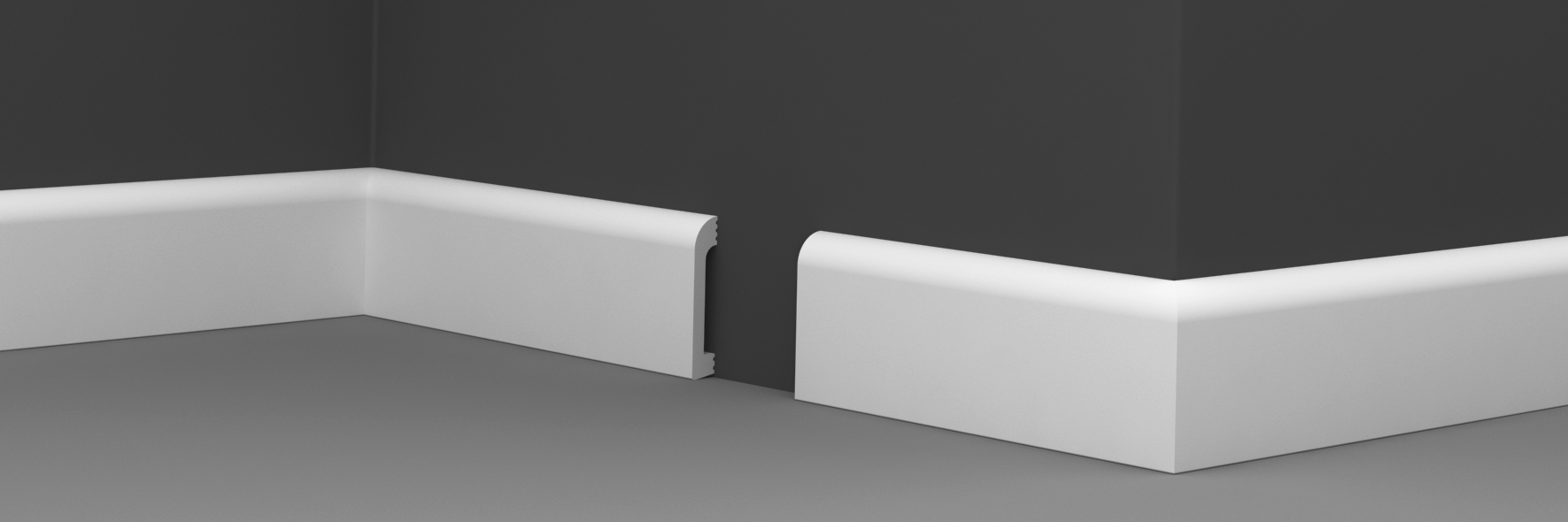 Изображение товара Плинтус напольный XPS POLYMER Н 6 80*15 белый