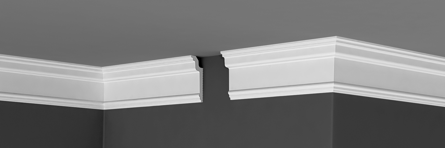 Изображение товара Плинтус потолочный Де-Багет П 13 30/80 влагостойкий гладкий белый