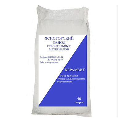 Изображение товара Керамзит 40 л строительный материал для теплоизоляции и дренажа