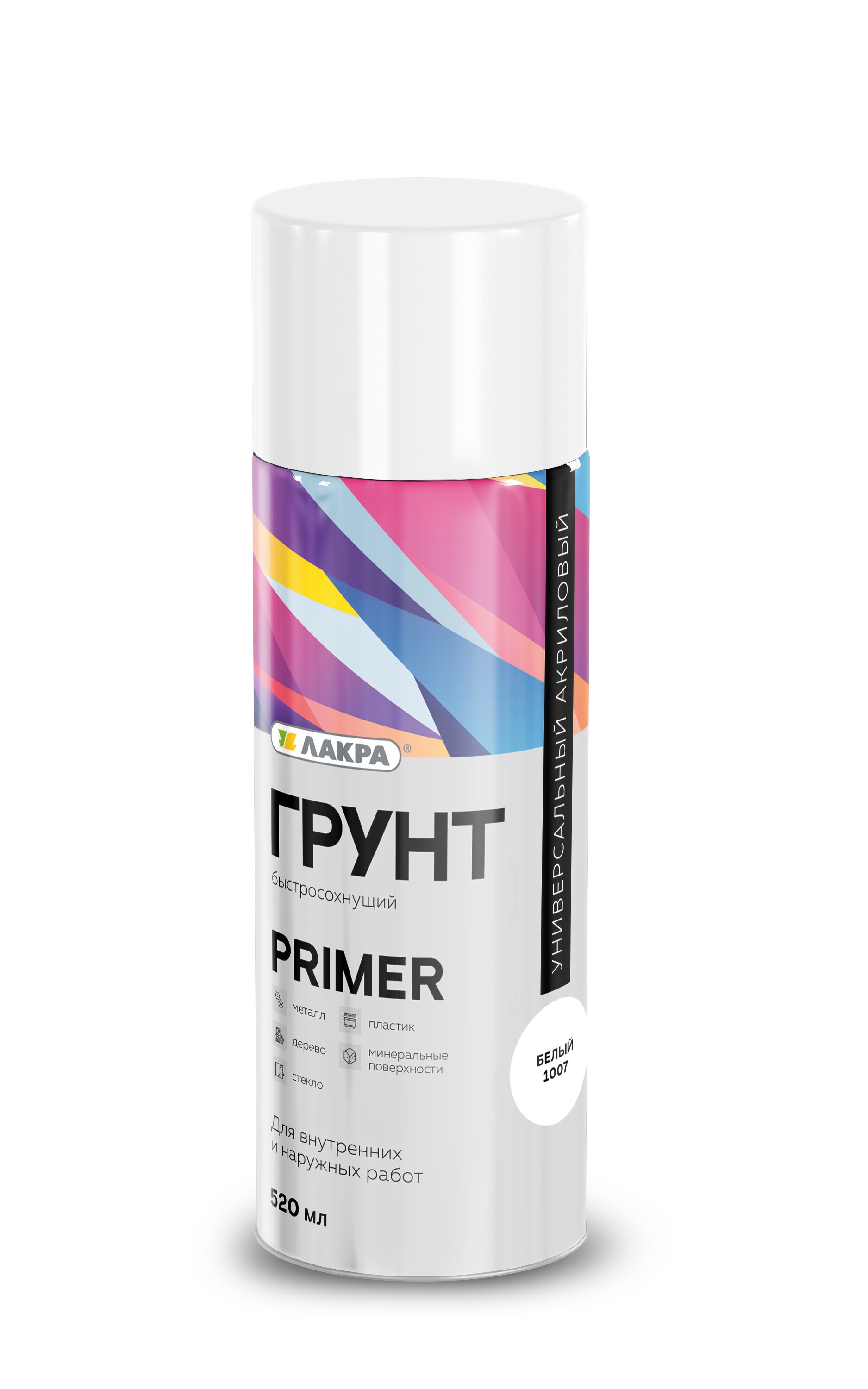Изображение товара Грунт Лакра Primer универсальный Белый 1007 для внутренних и наружных работ