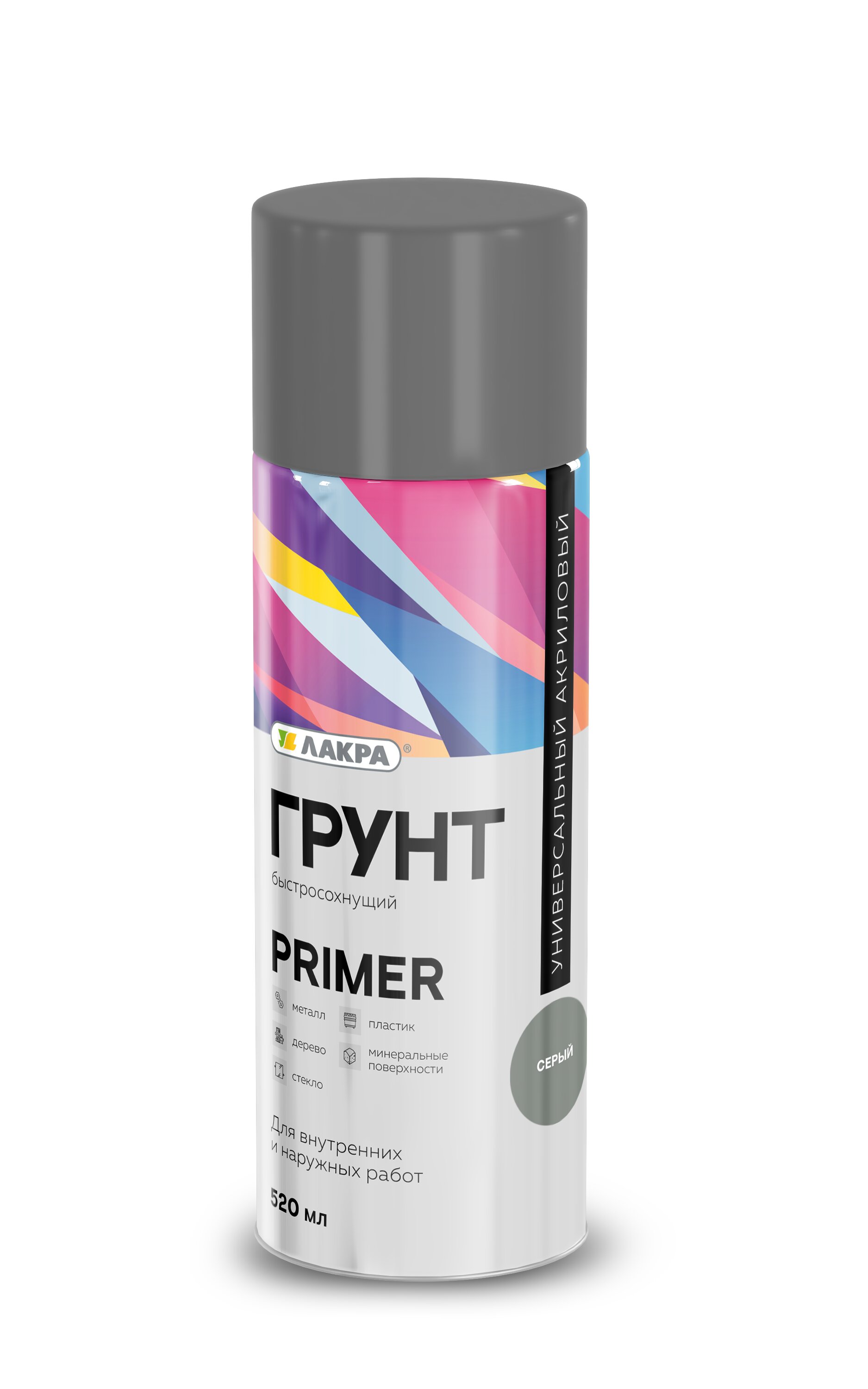 Изображение товара Грунт Лакра Primer универсальный Серый 89 для внутренних и внешних работ