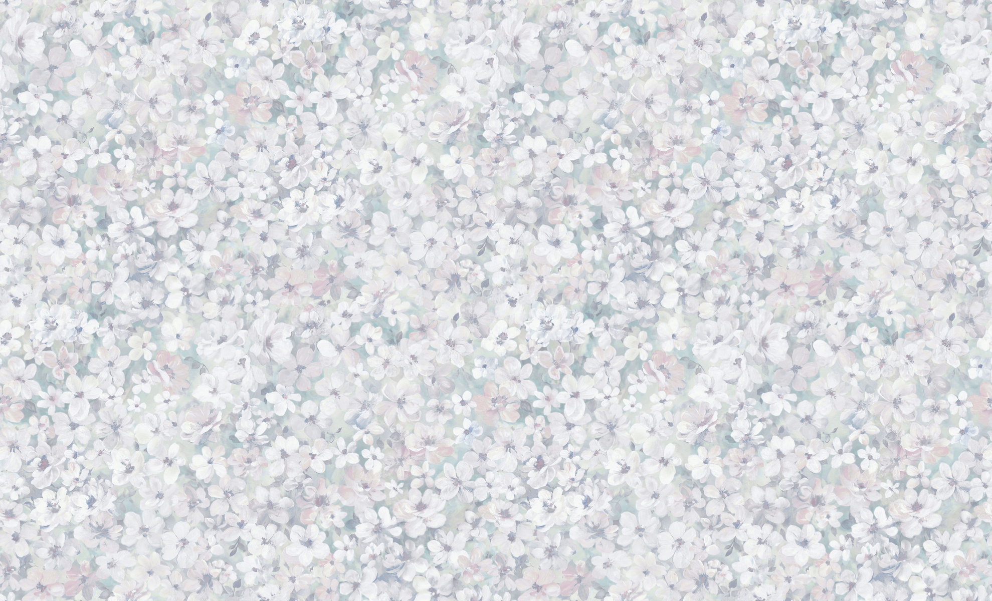 Изображение товара Обои Leto ER 60568-04 голубые с мелким цветочным принтом 1,06х10,05 м