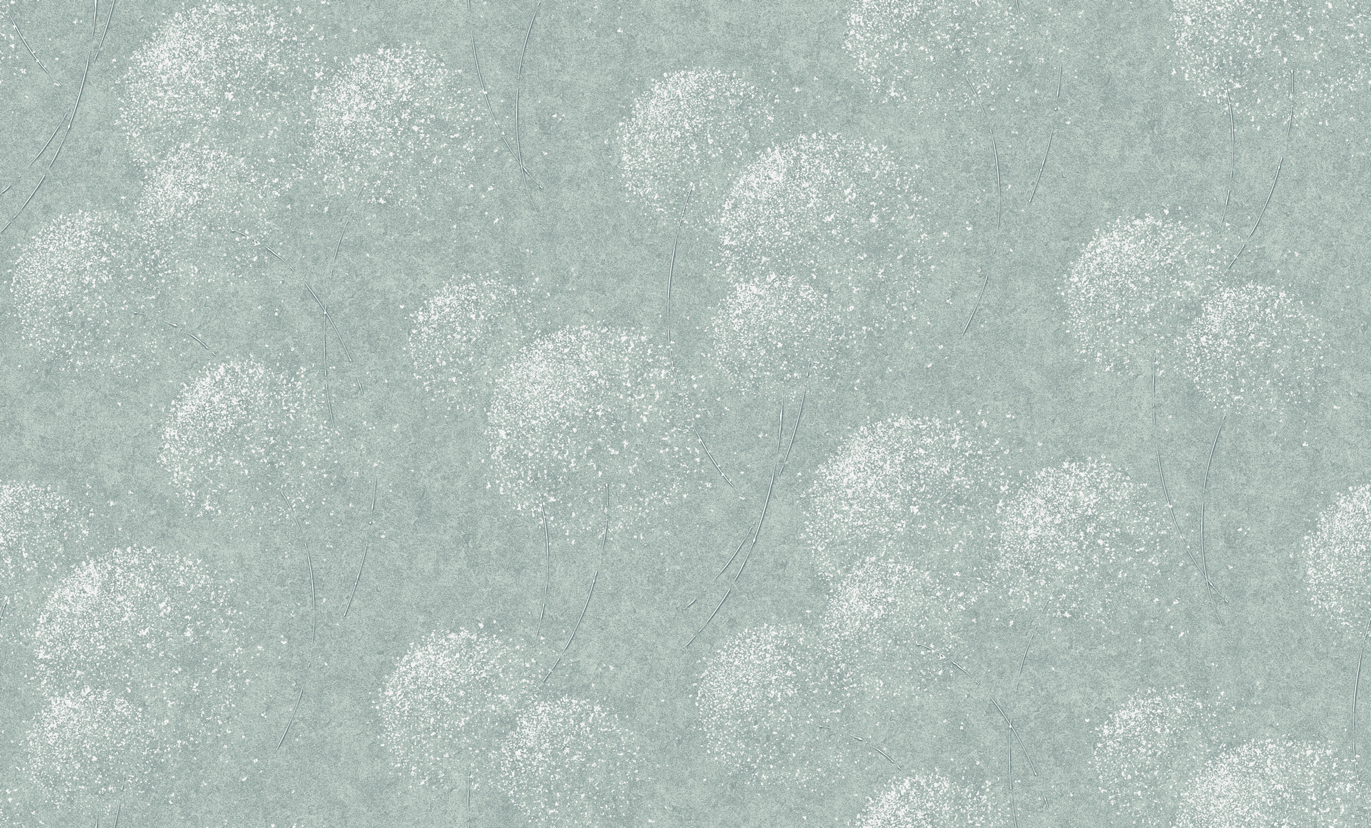 Изображение товара Обои Sunshine ER 60830-04 1,06х10,05 зеленые с одуванчиками для гостиной и спальни, винил, флизелин