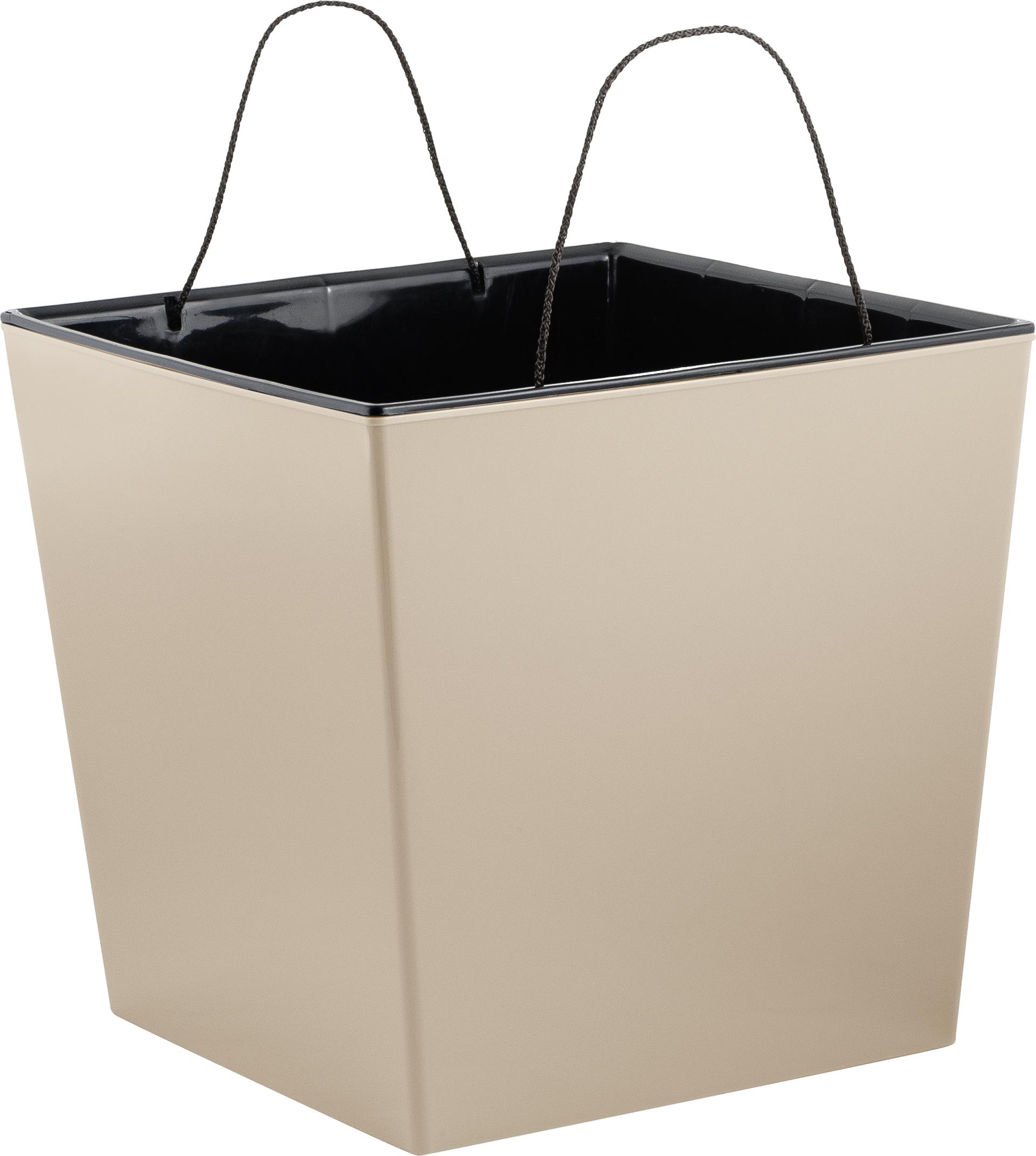 Изображение товара Горшок для цветов InGreen London CUBE 177х177 мм, 4,2 л, полипропилен