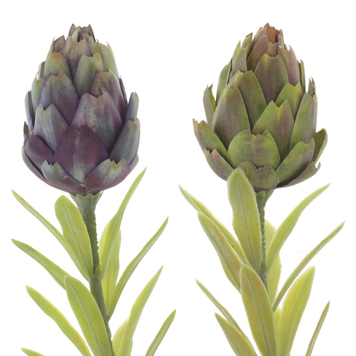 Изображение товара Искусственный цветок L6 W6 H55 см, зеленый, декоративный