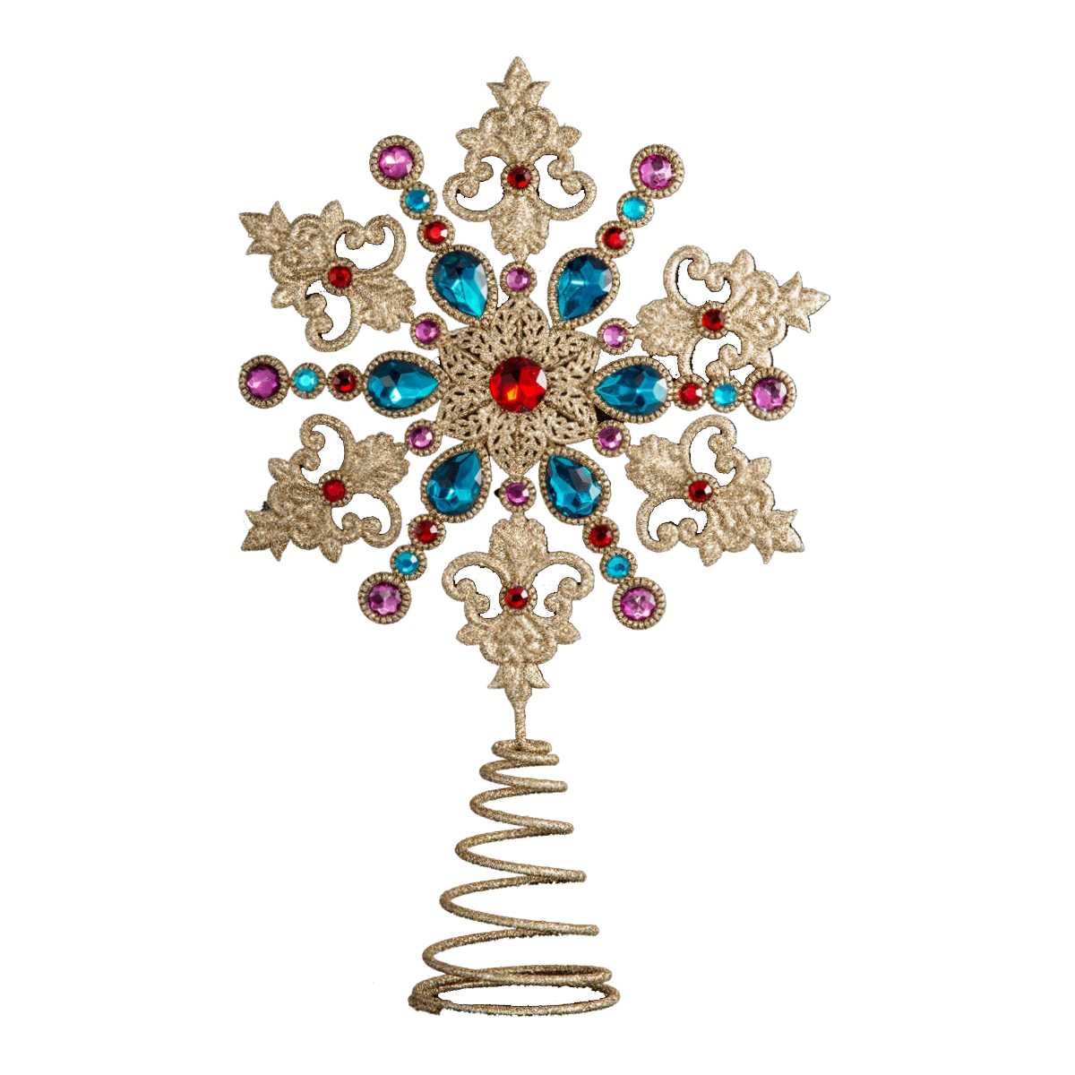 Изображение товара Верхушка ErichKrause Decor Королевская снежинка 32см металловая украшение для елки