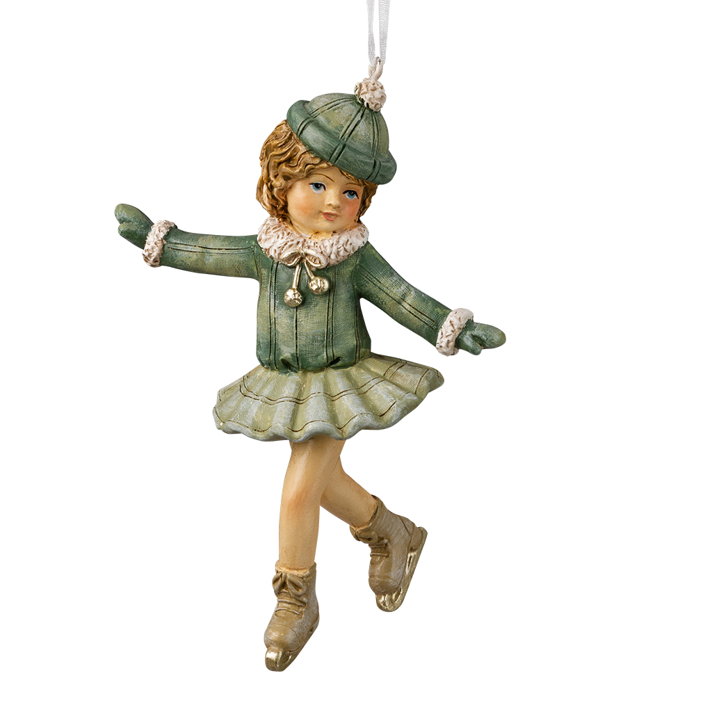 Изображение товара Украшение для елки Девочка на катке 11см из полирезины Эрих Краузе
