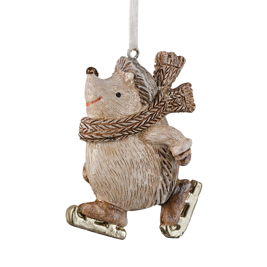 Изображение товара Украшение ErichKrause Decor Ежик на коньках 7см для елки до 1.5м