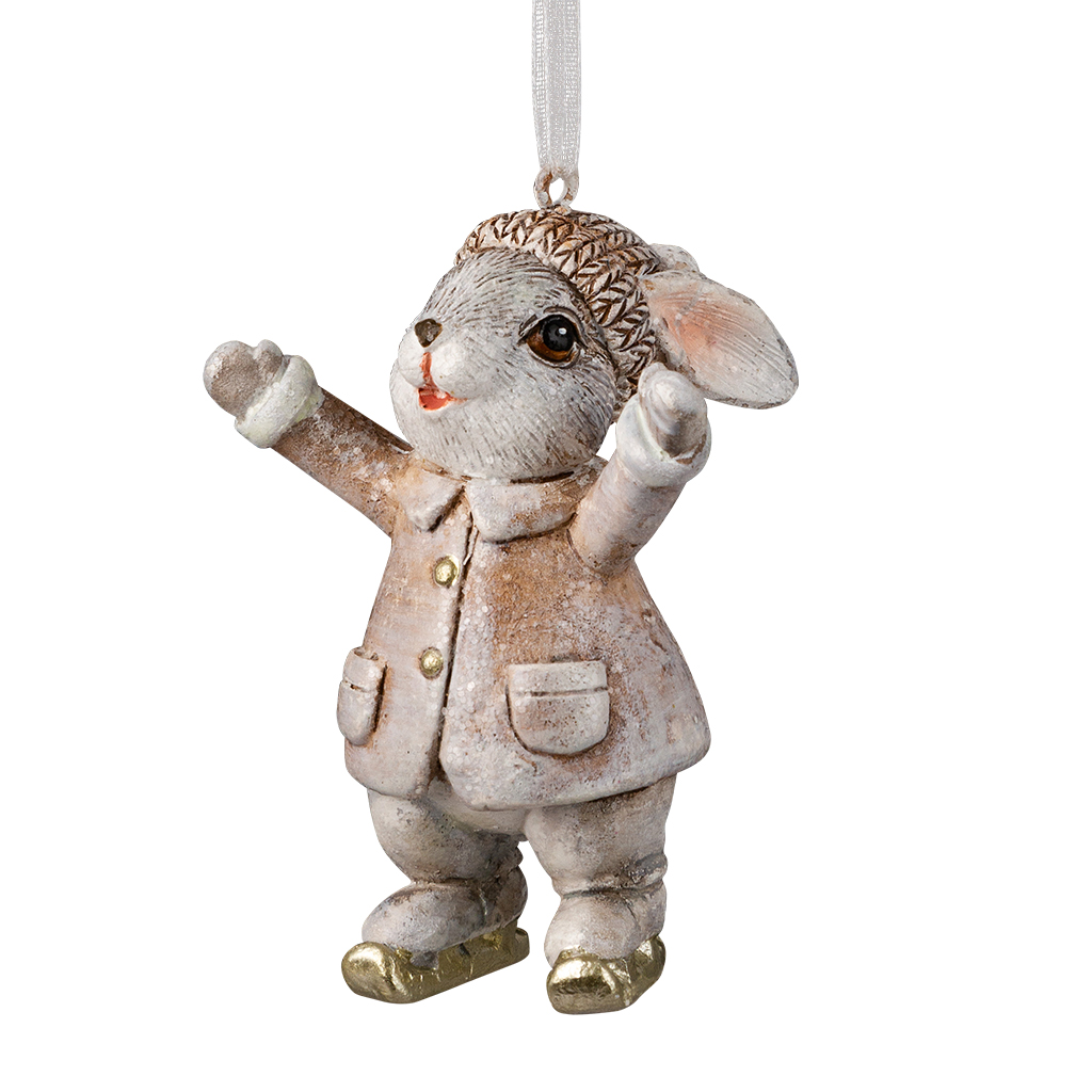 Изображение товара Украшение ErichKrause Decor Зайчик на лыжах 7см