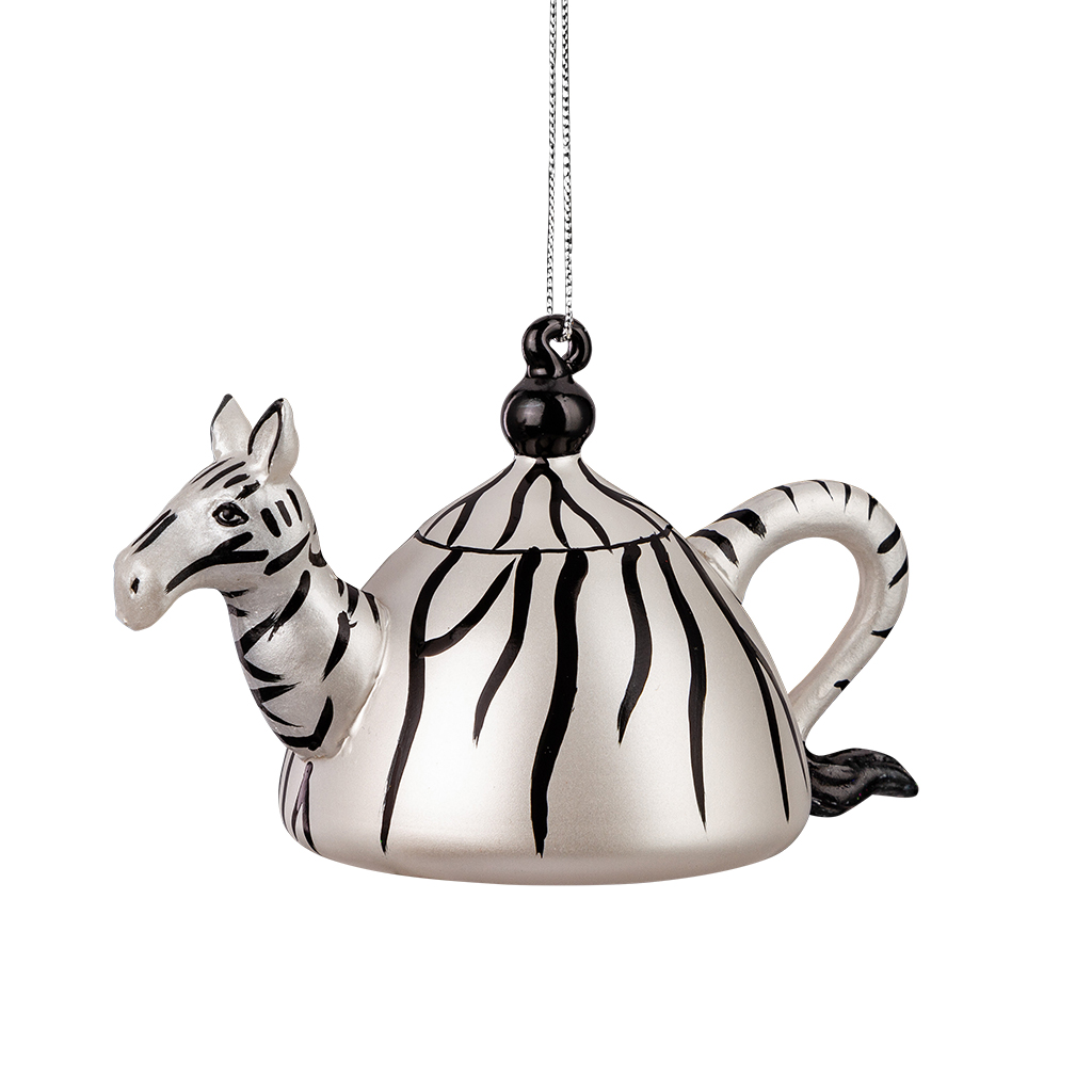 Изображение товара Украшение ErichKrause Decor Зебра-чайничек 12см, стекло