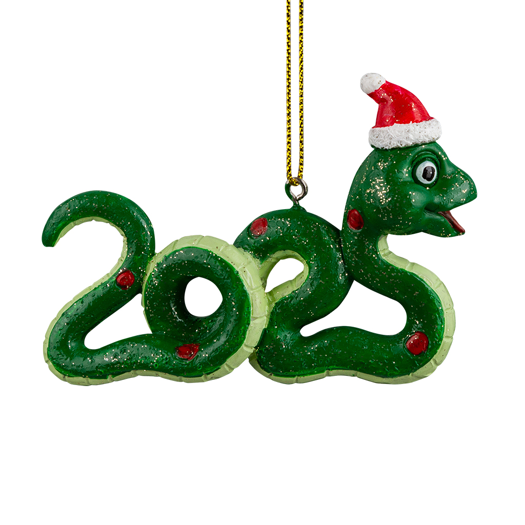 Изображение товара Украшение ErichKrause Decor Змея 2025 9см для новогодней елки