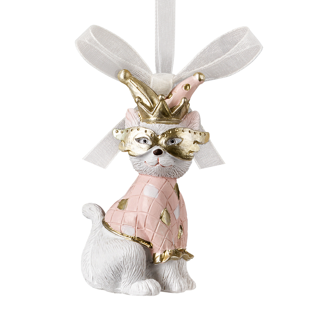 Изображение товара Елочное украшение Королевский кот 7см из полирезина для елок до 1.5м