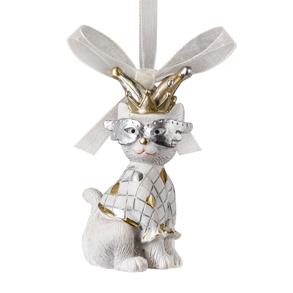 Изображение товара Украшение елочное Королевский кот золотой 7см ErichKrause Decor