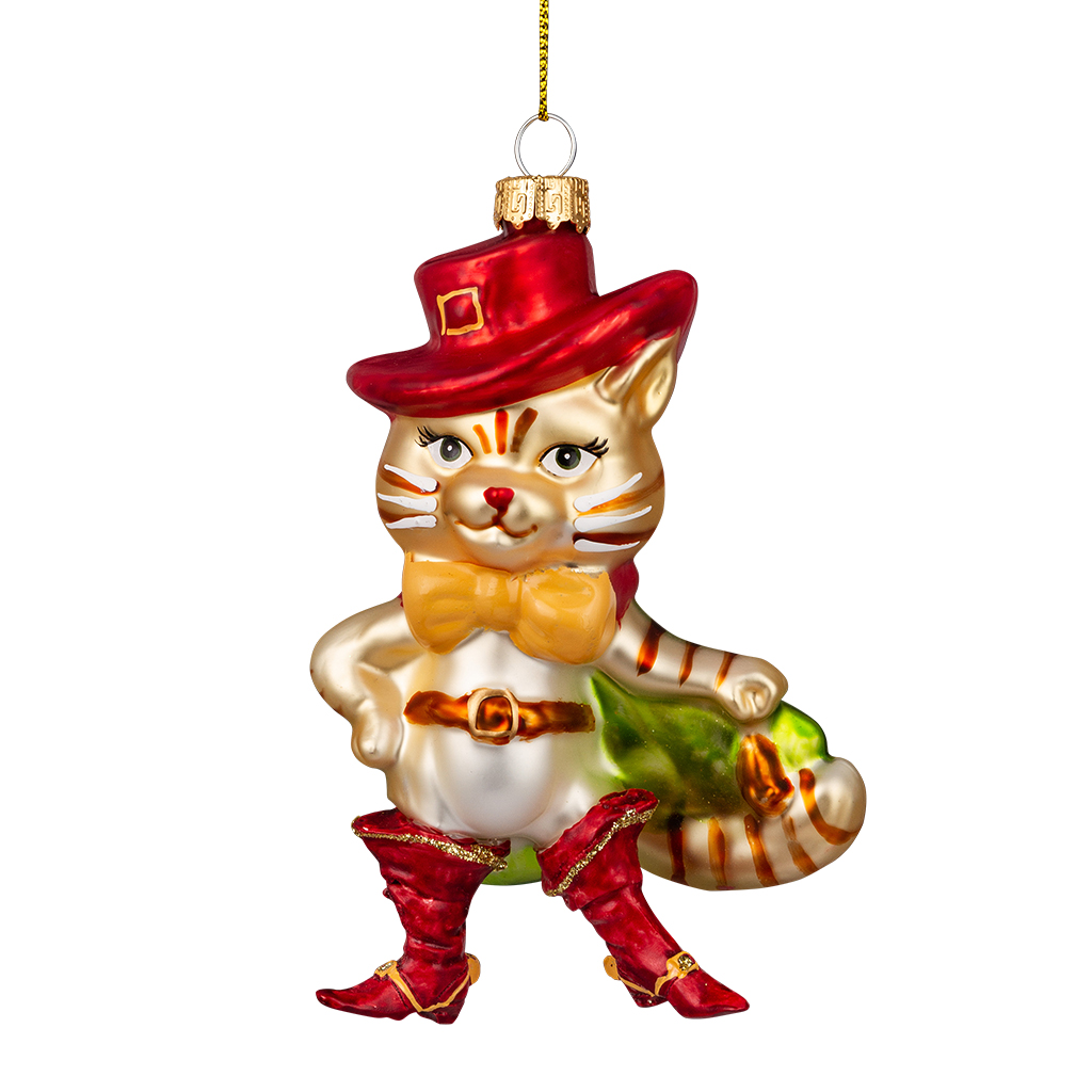 Изображение товара Украшение ErichKrause Decor Кот в Сапогах 13.5см, стекло