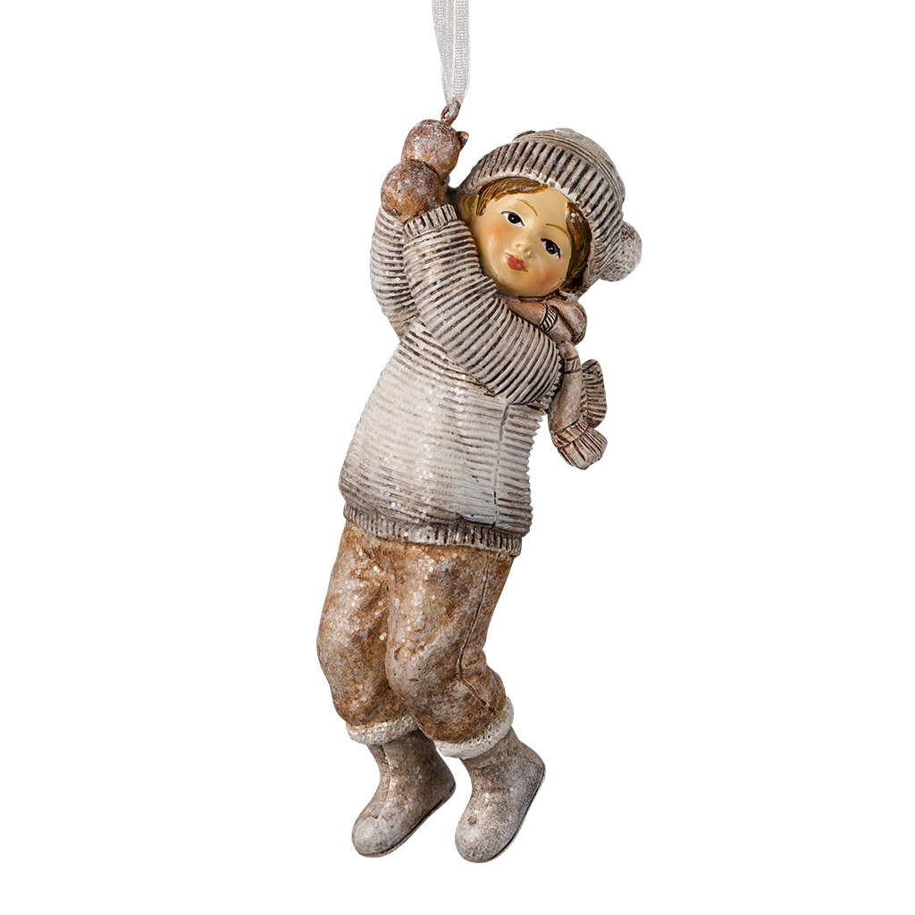 Изображение товара Украшение для елки Мальчик в валенках 11.5 см ErichKrause Decor ретро стиль