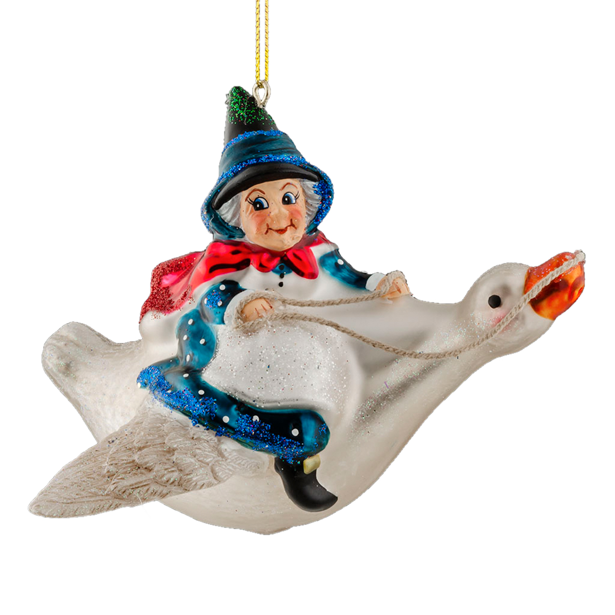 Изображение товара Елочное украшение ErichKrause Матушка Гусыня 14см из стекла